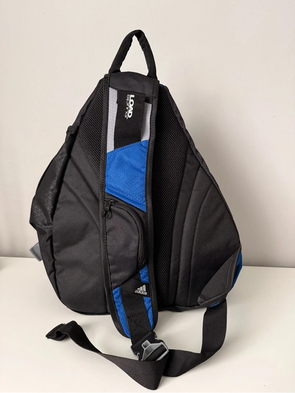 adidas Blue and Black Single-Strap Sling Backpack